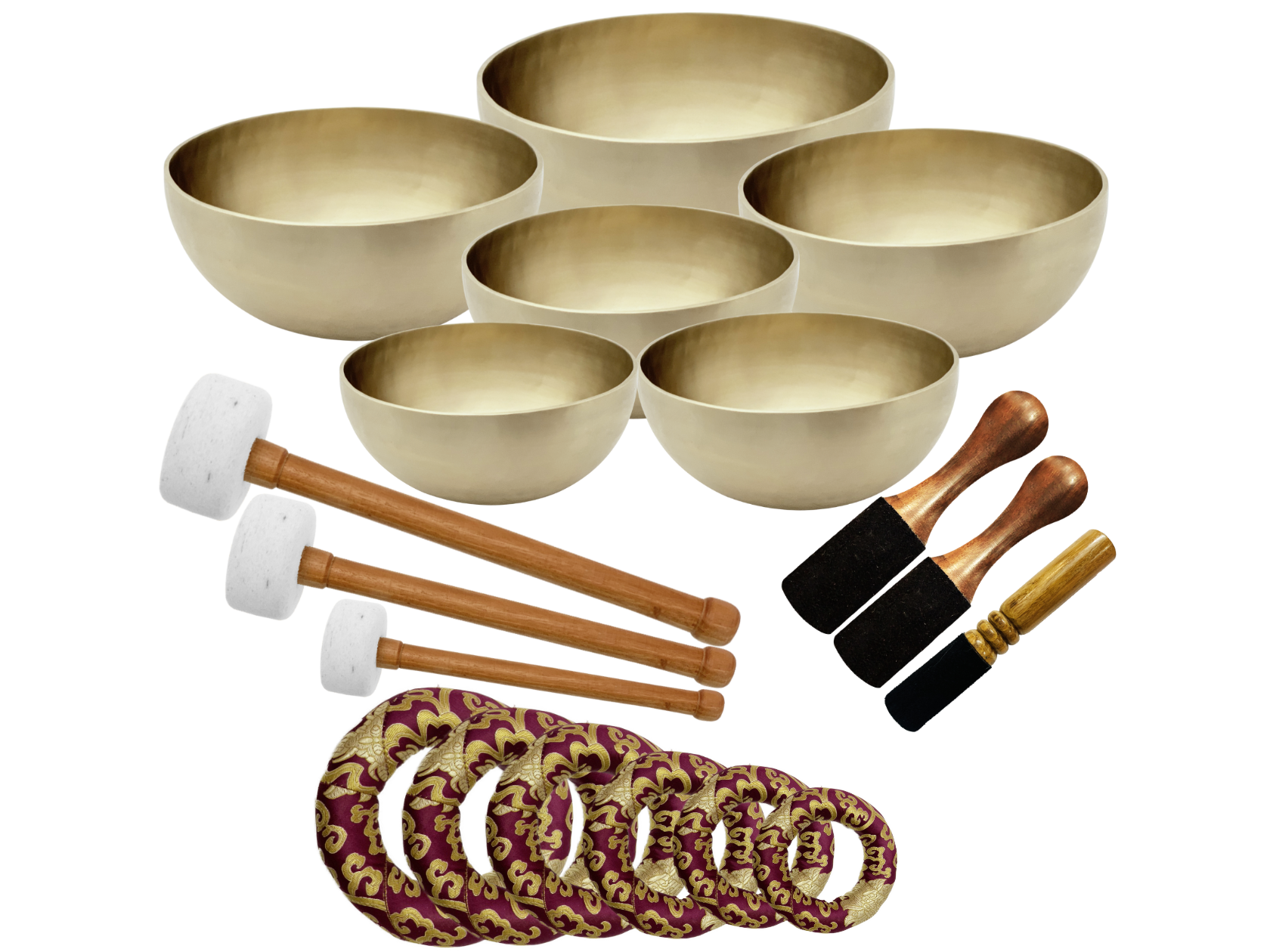 6th SET OF SINGING BOWL