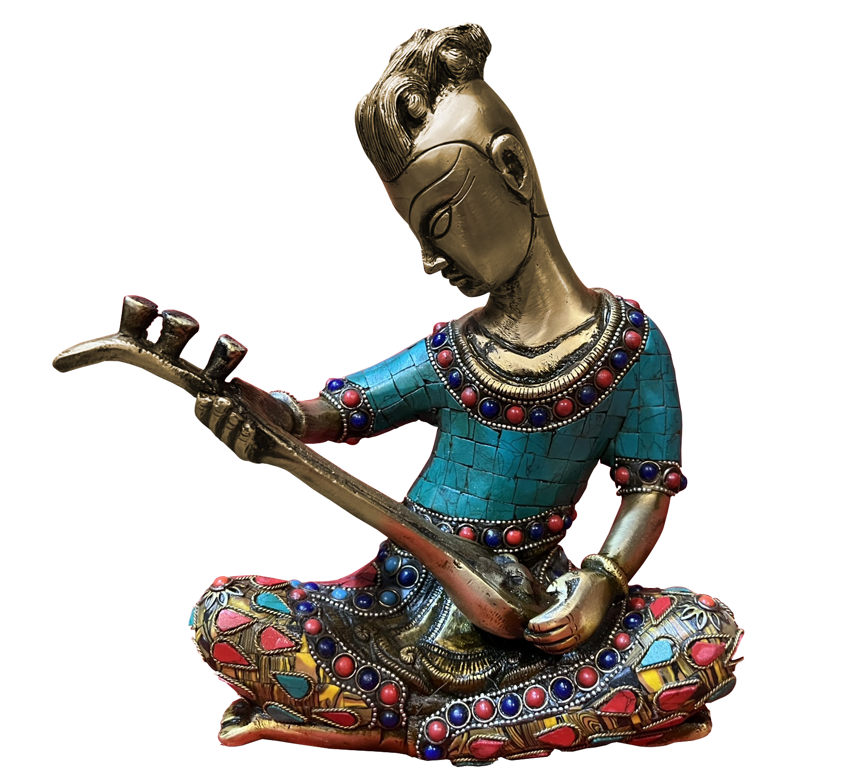Musician With Guitar Stone Work