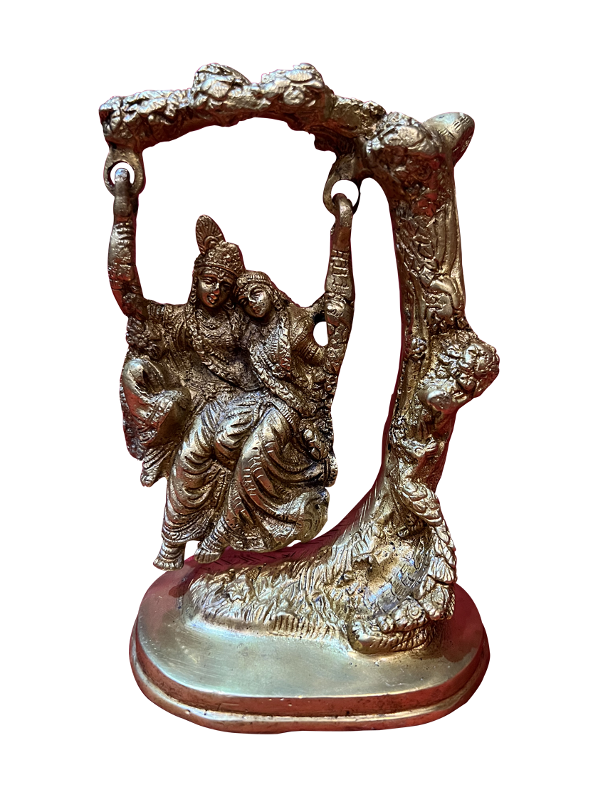 Radha & Krishna In Jhula