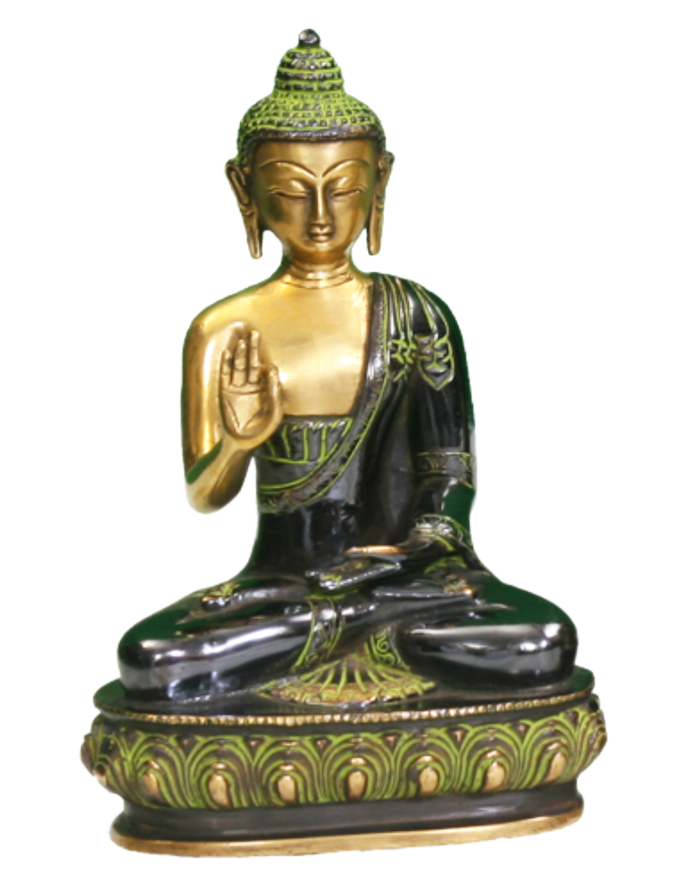 Buddha Murti Green Colour