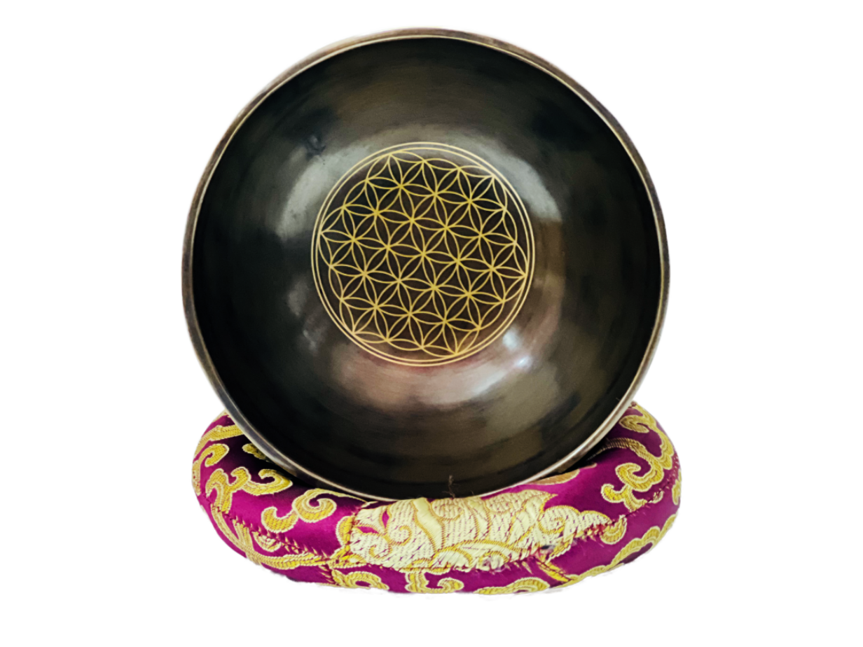 FLOWER OF LIFE SINGING BOWL