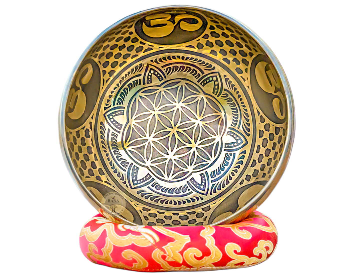 Premium Om & Sri Yantra Engraved Singing Bowl