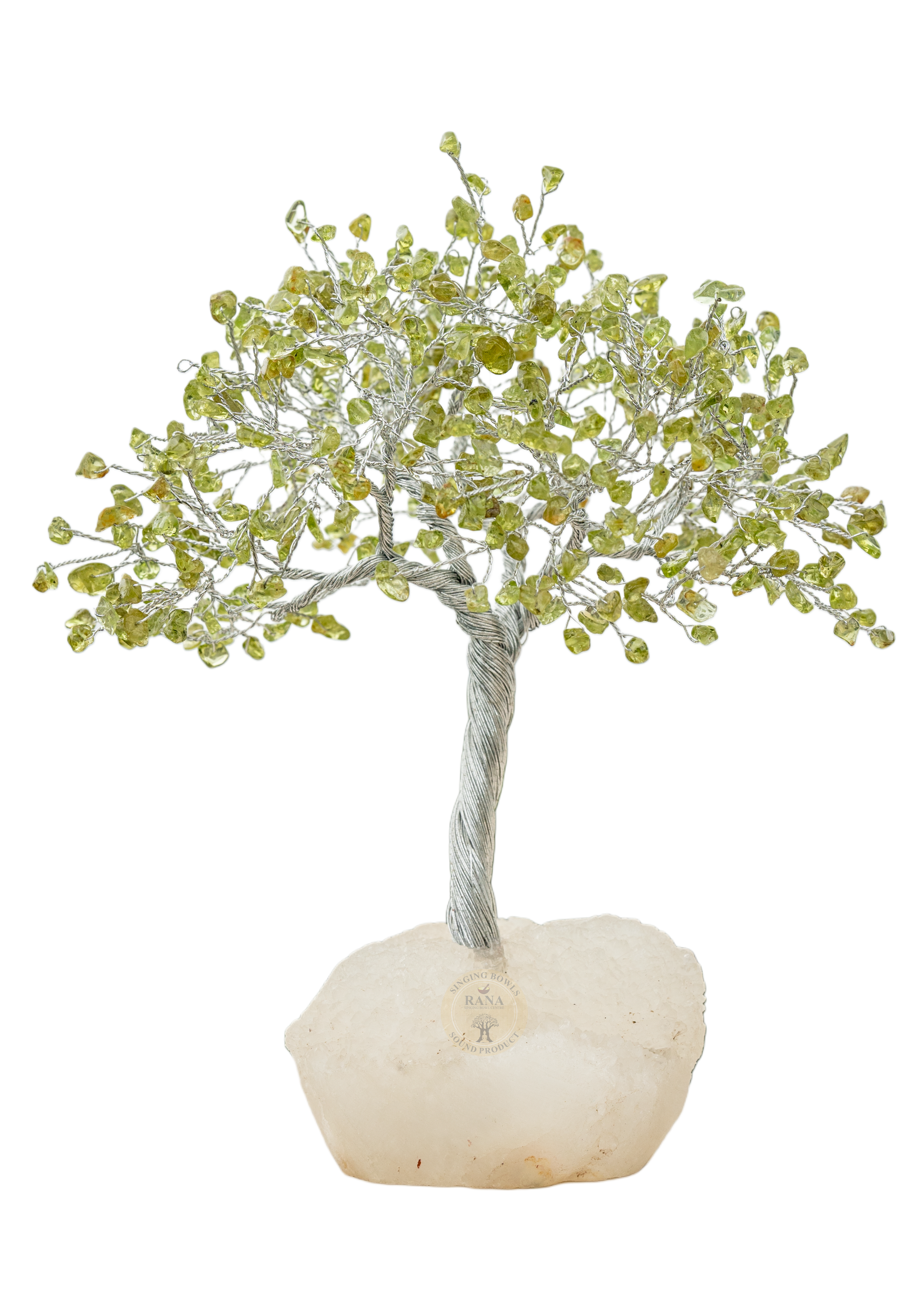 Citrine Gemstone Tree on Natural White Quartz Base