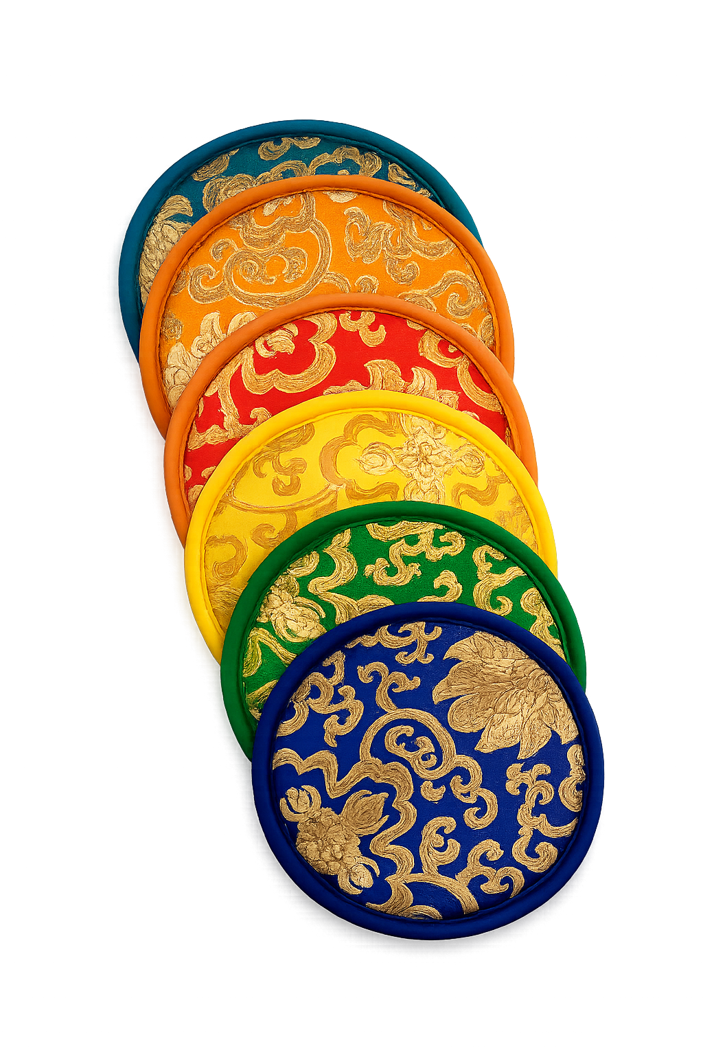 SILK MULTICOLOUR FLAT CUSHION