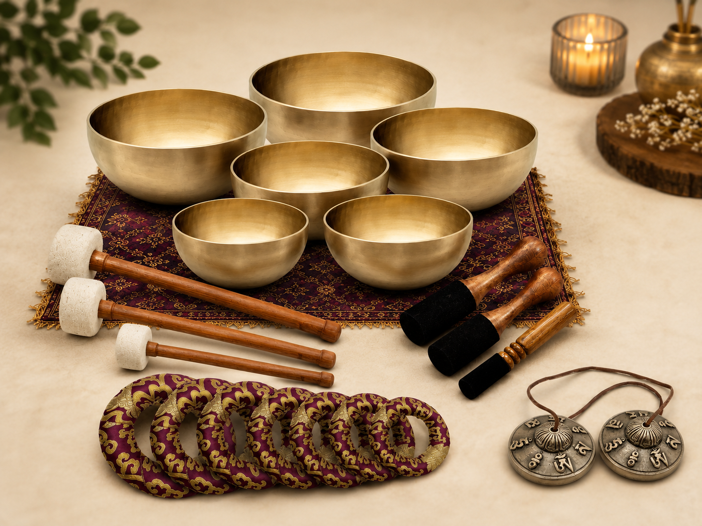 5th SET OF SINGING BOWL