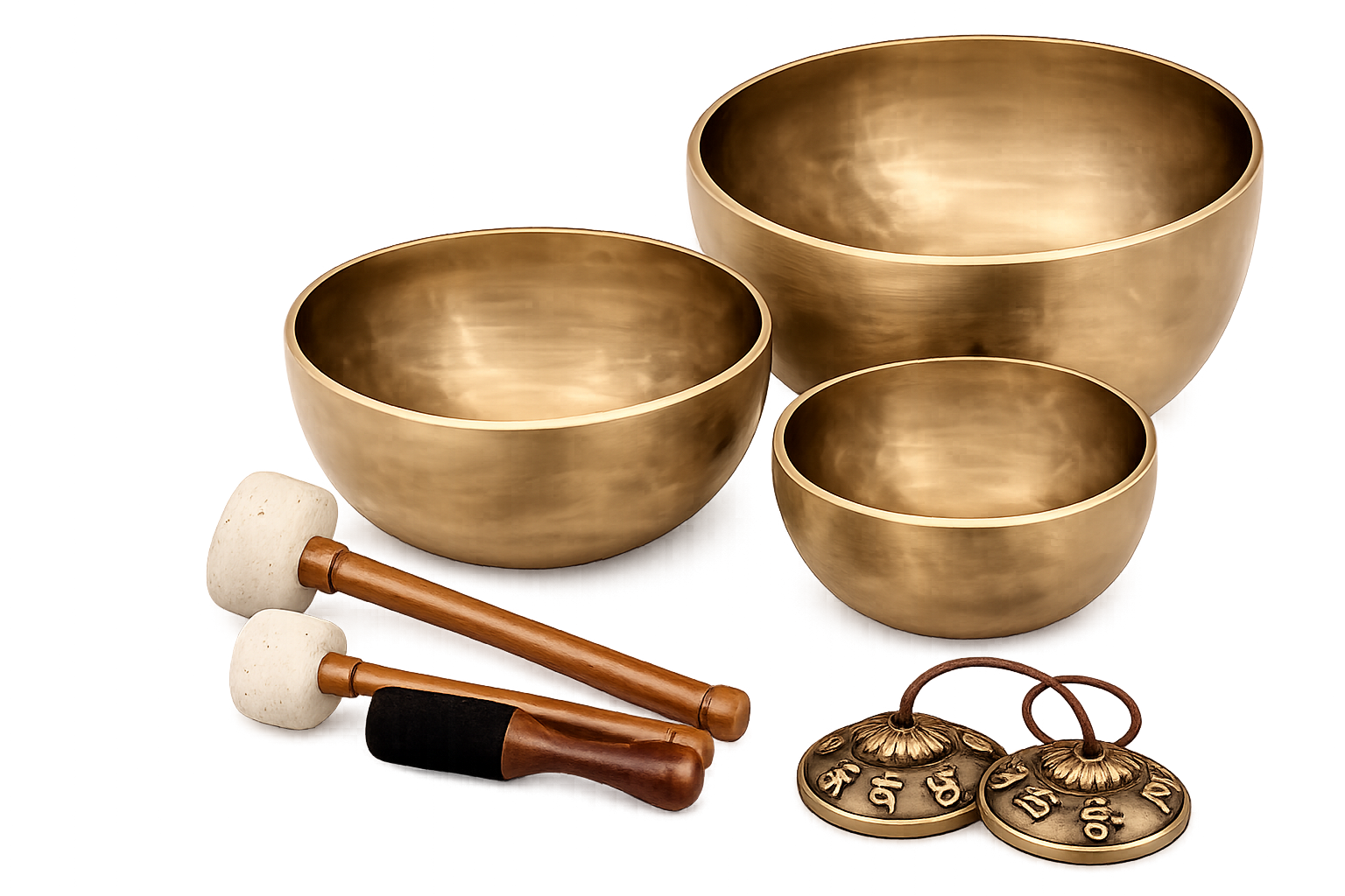 3 Set of Sound Healing Bowl Kit