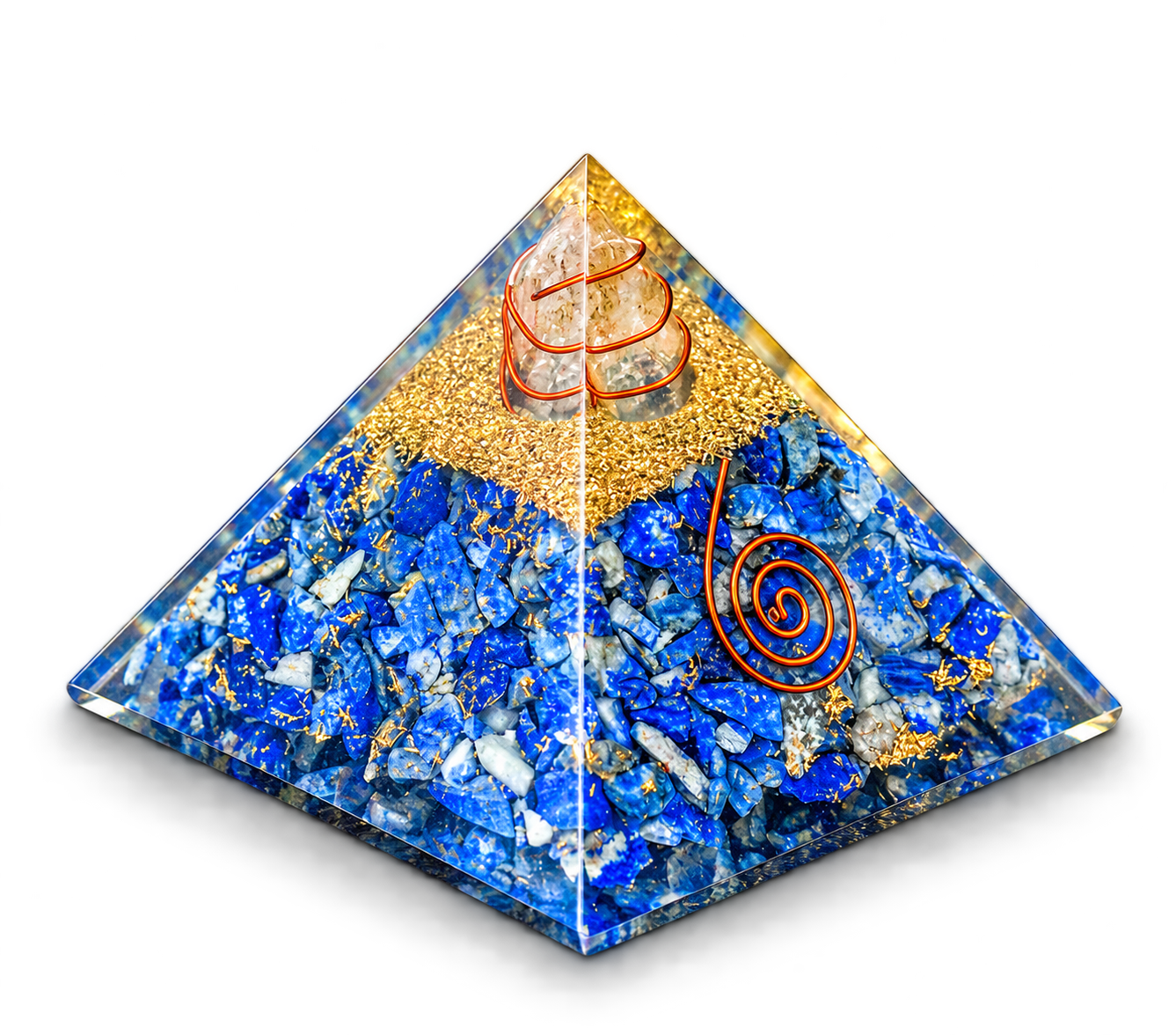 Lapis Lazuli Orgonite Crystal Pyramid