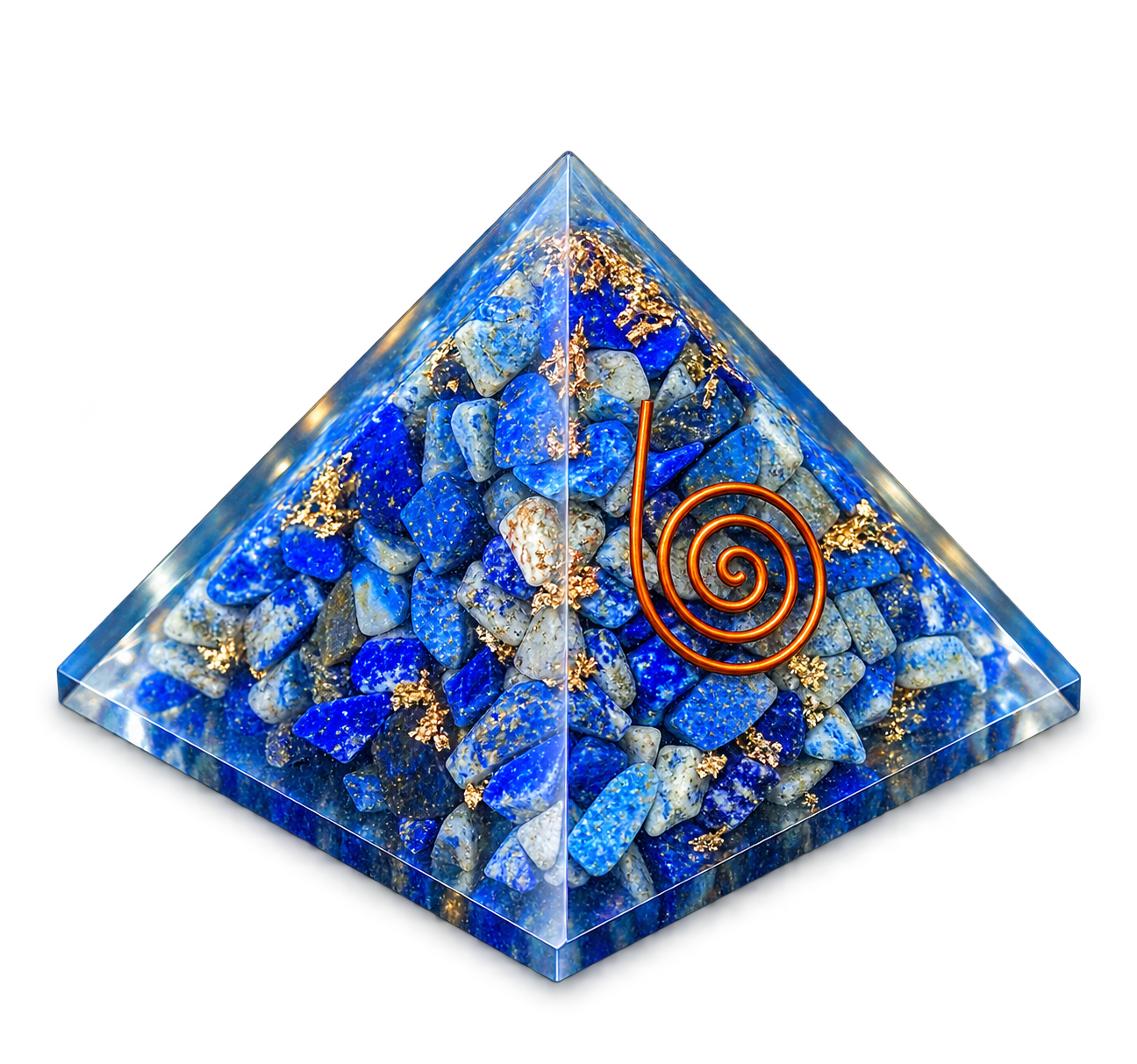 Sodalite Orgonite Crystal Pyramid