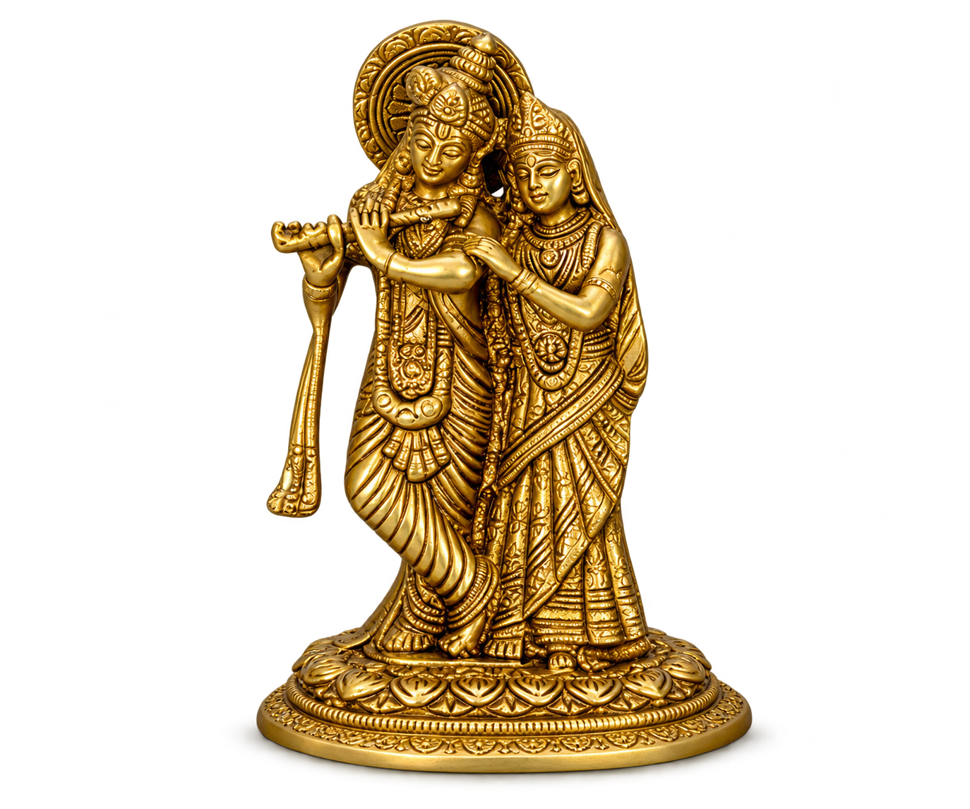 Radha Krishna Brass Idol