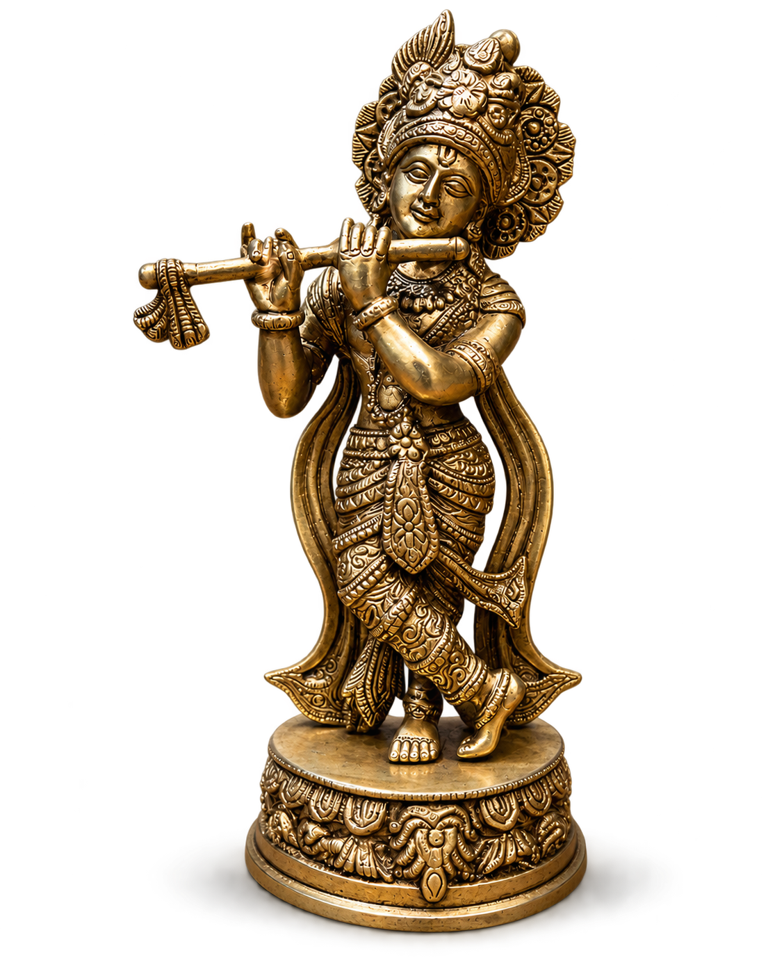 Brass Krishna Idol