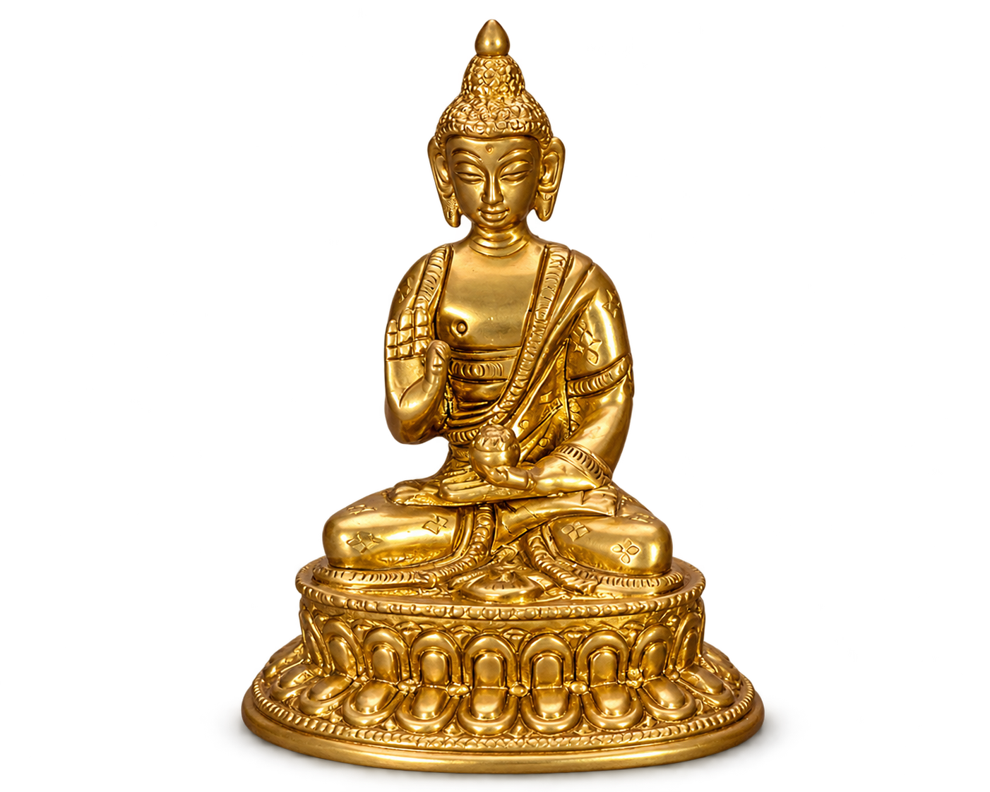 Antique Buddha brass Statue