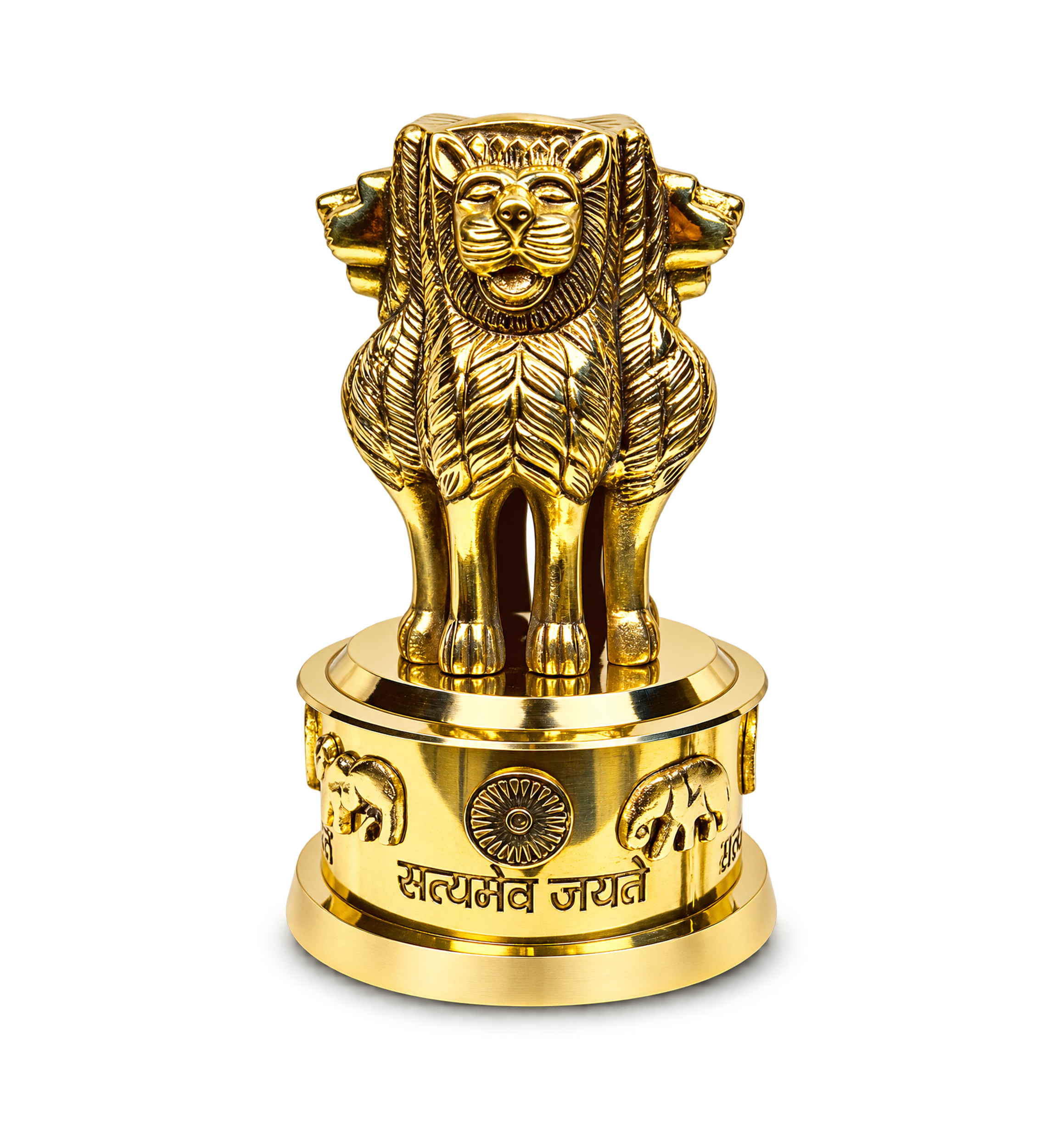 Brass Ashok Stambh Pillar (4")