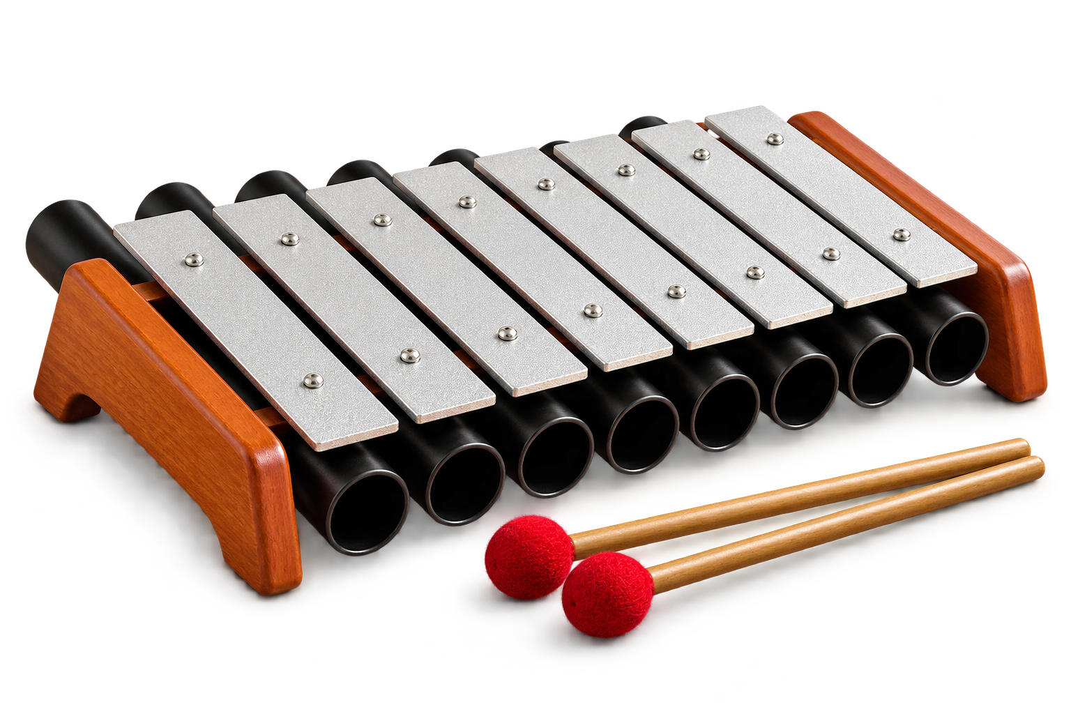 8-Bar Aluminium Tube Metallophone